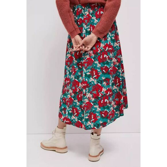 Anthropologie Porridge Miley Ruffled Floral Skirt NWOT Large - Picture 4 of 12